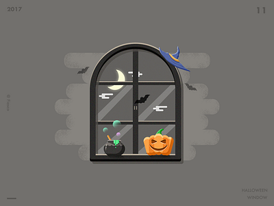 Windows halloween magic window