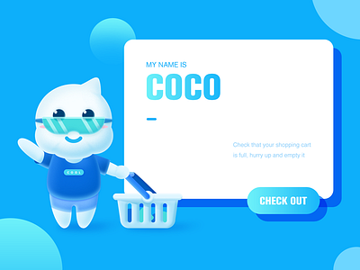 COCO app blue ui