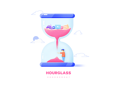 Hourglass 2018 app hourglass illustration time