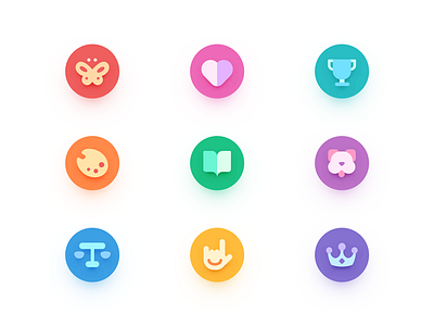 Icons color icon ui ux