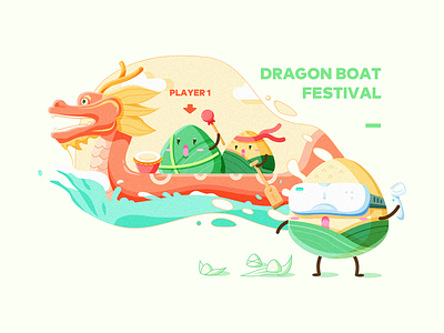 Dragon Boat Festival dragon festival illustration ui ux vr