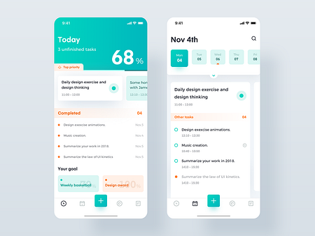 Task management by Fiasco for BestDream on Dribbble