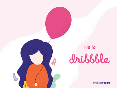 Hello Dribbble! debut debutshot design illustration