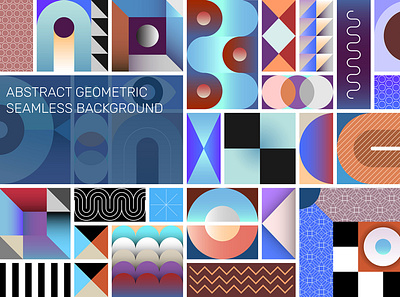 Abstract Geometric Seamless Pattern decorative