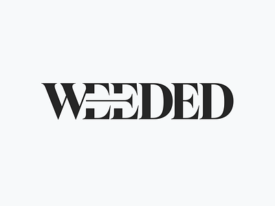 WEEDED logo branding graphic design logo typography