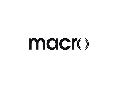 Macro logo branding graphic design logo saas typography