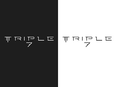 Triple 7 brand identity branding design illustration illustrator