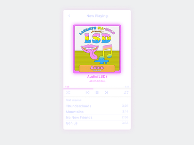 Daily UI #009 - Music Player dailyui music player ui shot ui