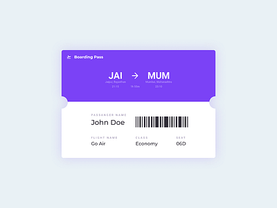 Daily UI #024 - Boarding Pass boardingpass dailyui design flight minimal shot ticket ui