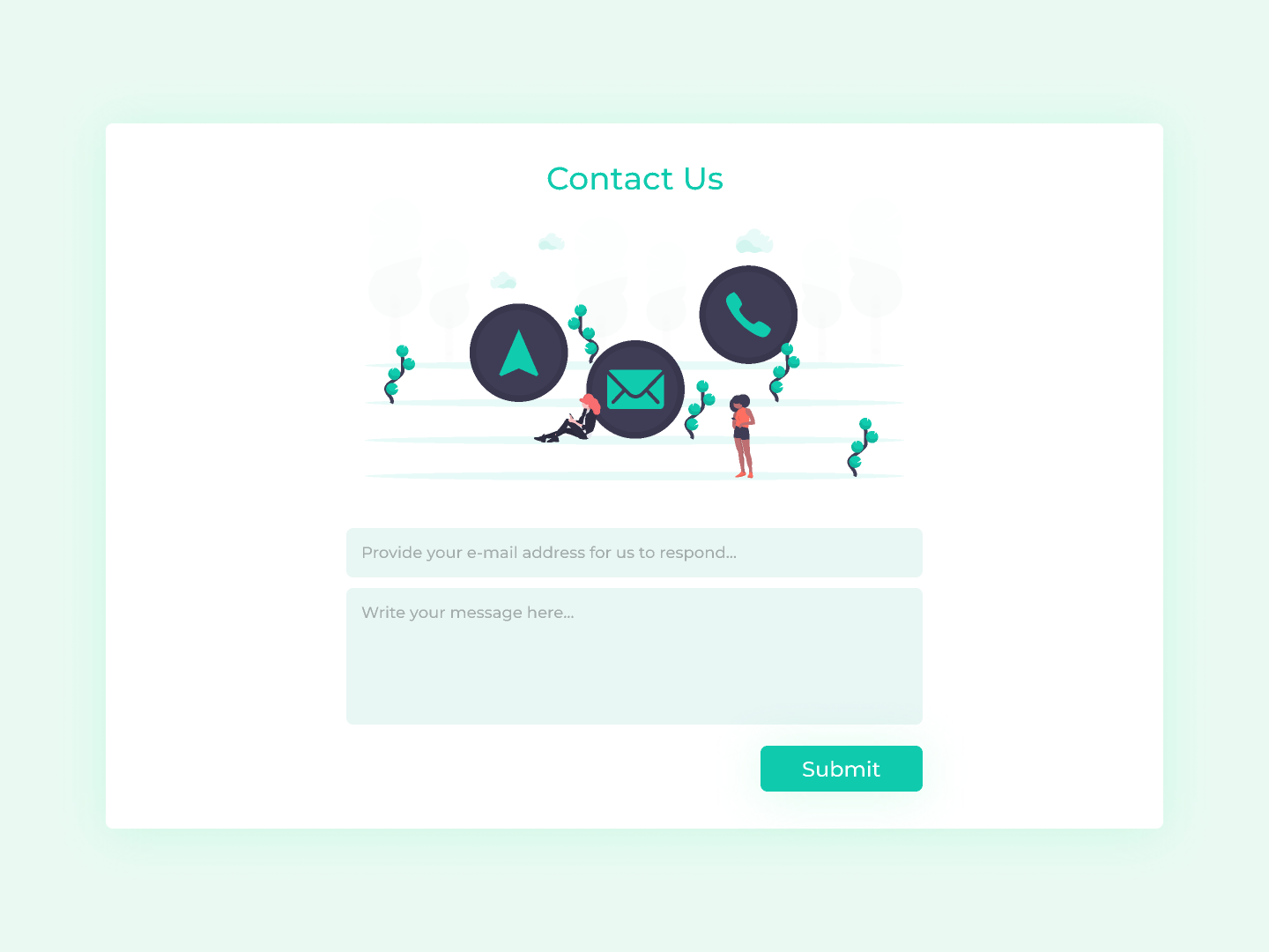 Daily UI #028 - Contact Us By Himanshu Godara On Dribbble