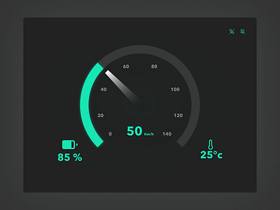 Daily UI #034 - Car Interface dailyui dark design interface minimal shot speed ui