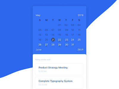 Daily UI #038 - Calendar calendar dailyui design shot ui