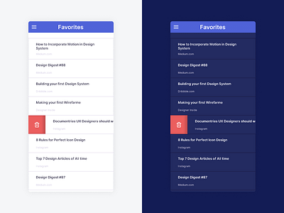 Daily UI #044 - Favorites