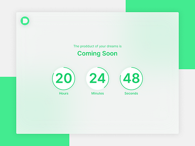 Daily UI #048 - Coming Soon clean dailyui design minimal shot timer ui