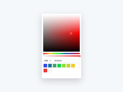 Daily UI #060 - Color Picker app clean color dailyui design minimal shot ui