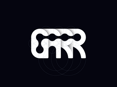 GARR typography a circles g golden ratio lettering letters logo monogram negative space r typography