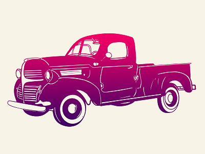 Dodge Pickup art cars design dodge graphics illustration