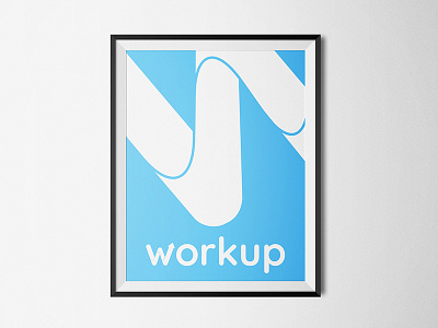 workup poster exploration design graphic mockup poster startup workup