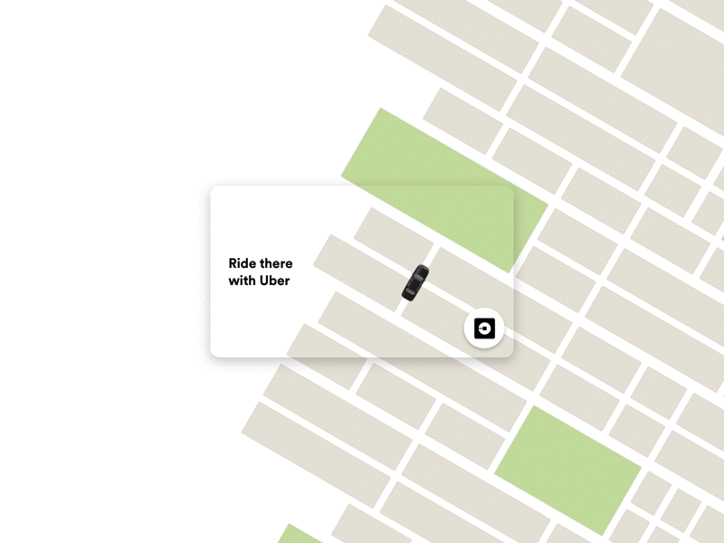 Ride There With Uber - Sinemia App button card dark hailing map night ride shadow sinemia taxi there uber