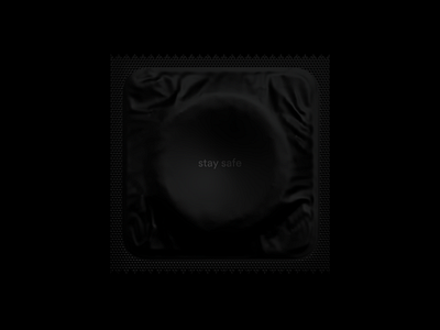 Stay Safe - Condom Packaging Exploration black condom design packaging safe