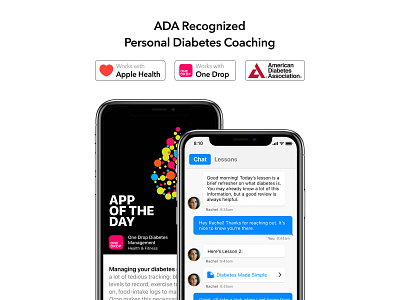 Amazon Private Brand - Choice & One Drop Partnership ada amazon american app apple association chat coaching collab day diabetes drop glucose health ios medical medication of one the
