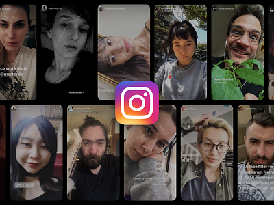 Instagram Face Filter - Kintsugi 3d ar augmented design face facebook filter instagram mask mesh reality selfie spark virtual