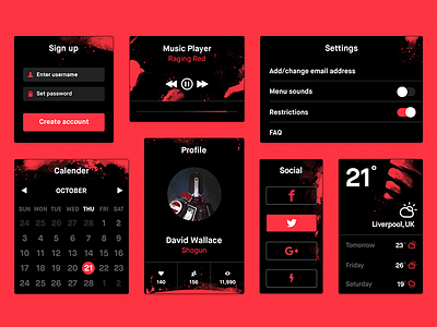 Black UI Kit 2.0