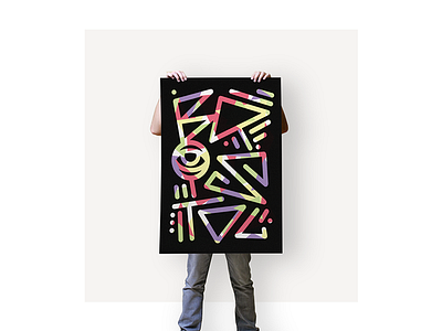 Bristol abstract bristol eye illustration poster