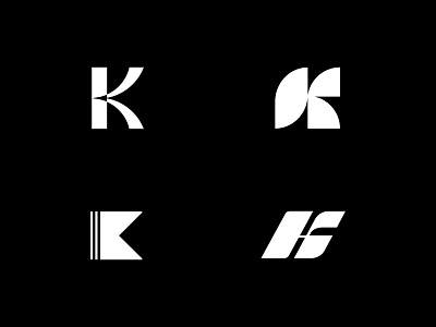 K logo exploration alphabet logo black white brand k letter lettermark logo logodesign mark monogram typogaphy