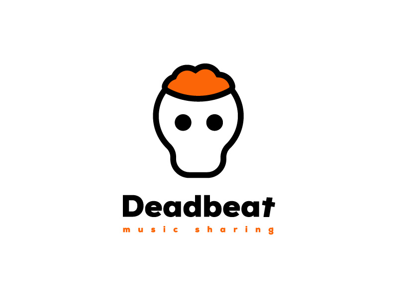 Logo Challenge #23 logodesign brand music skull design logochallenge challenge logo deadbeat thirtylogos