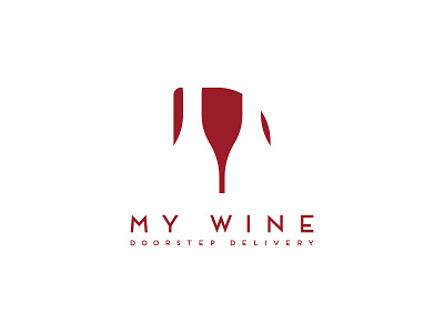 Logo Challenge #26 alcohol brand challenge delivery design doorstep logo logochallenge mywine thirtylogos wine