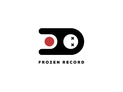 Frozen Record logo app branding dead film frozen funlogo logo logobranding logodesign logos record