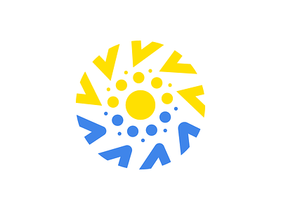 Sun and Sea circle holidays logo pattern round sea summer sun