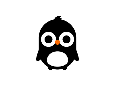 cute penguin - logo