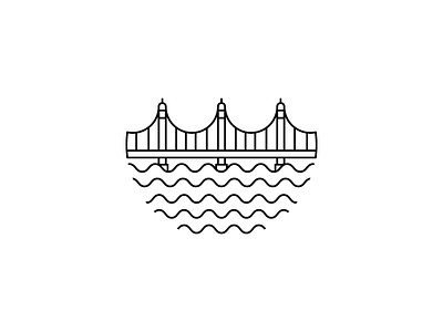 bridge brand branding bridge bridges city cityscape logo logodesign mark water
