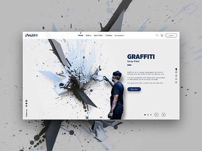 Graffiti - Header design graffiti header minimal ui ux visual