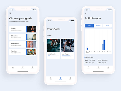 Goals tracking App