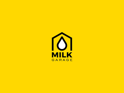 Abstract logo for Office Space Management abstract abstract logo brand design branding drop droplet garage milk minimalist logo office office design office space offices real estate yellow