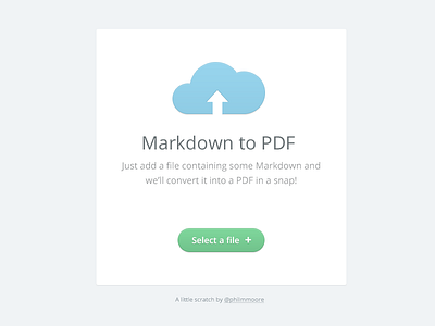 Markdown to PDF