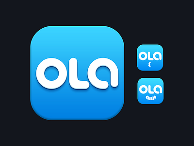 Ola Icon V1 app icon initial ola photoshop voice