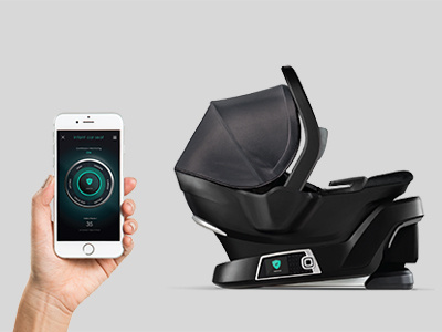 Infant car seat interface + mobile app