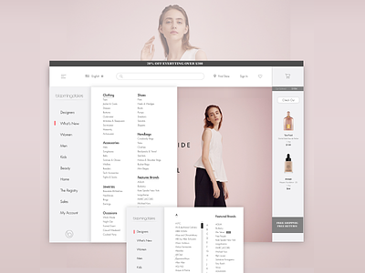 Bloomingdale's Redesign & Rethinking 2 e commerce fashion website