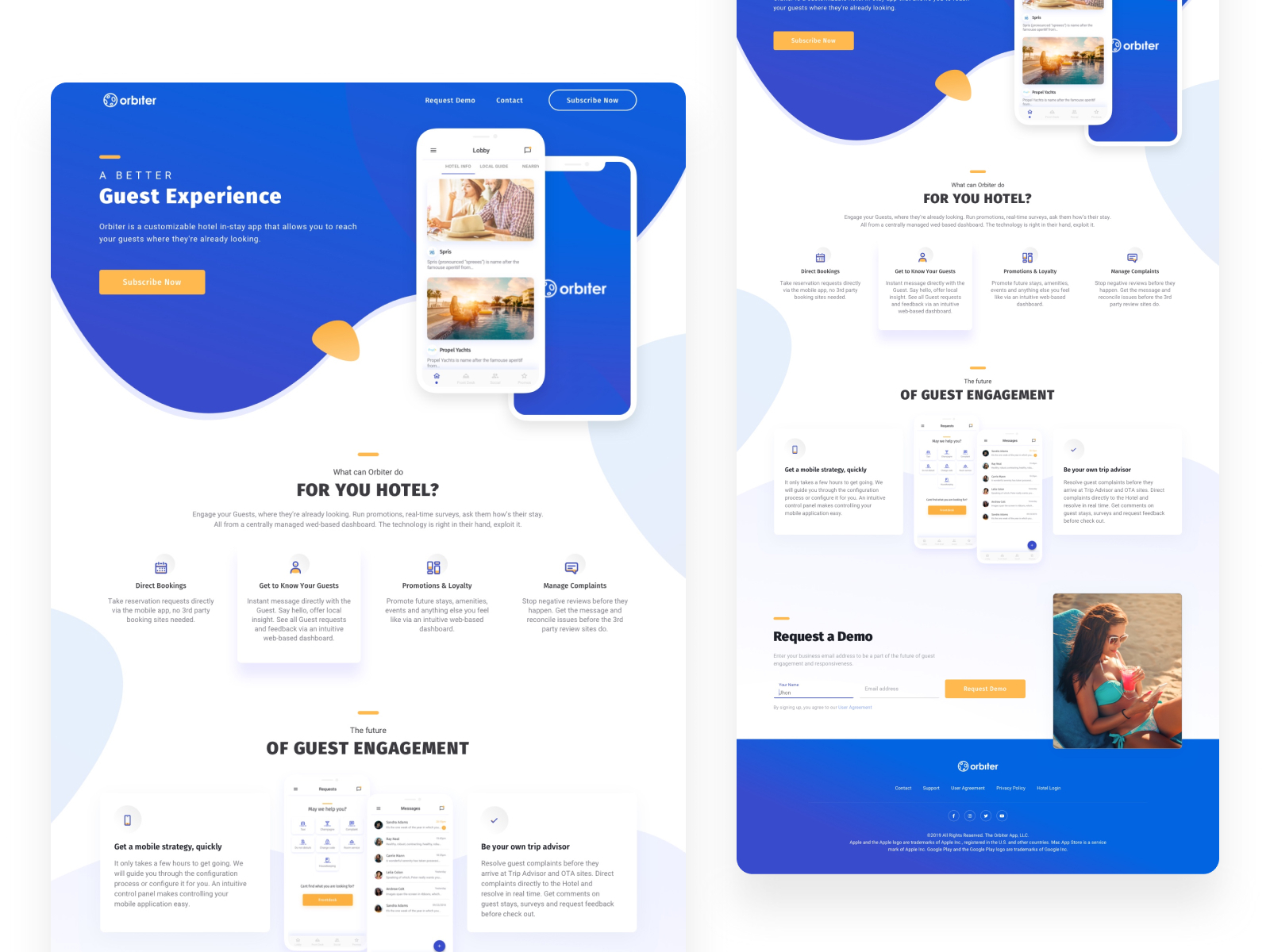 Orbiter - Landing Page by Raulyn Ladera on Dribbble