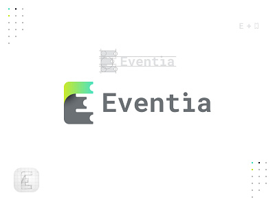 Eventia - Logotype app branding design interface design logo ui ux