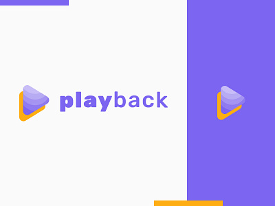 Playback Logo app branding design figma icon illustration interface design logo principle sketch typography ui web