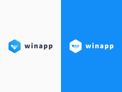 WinApp - Logotype app branding design icon interface design logo ui