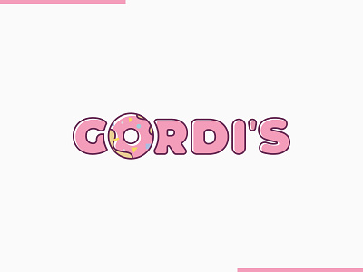 Gordis Donut branding design icon logo