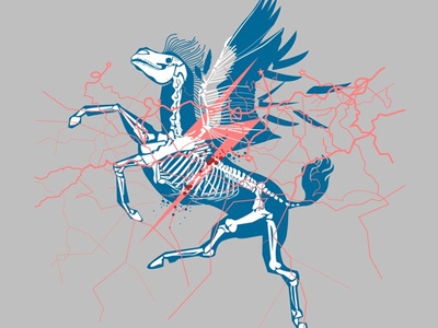 pegasus 3 color flash horse lightning pegasus