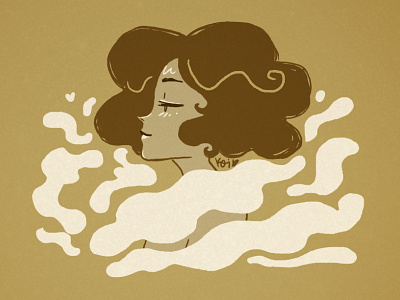 Cloud Goddess clouds design girl illustration nubes style woman