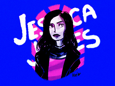 Jessica Jones characters comics fan art hella strong illustration jessica jones marvel woman
